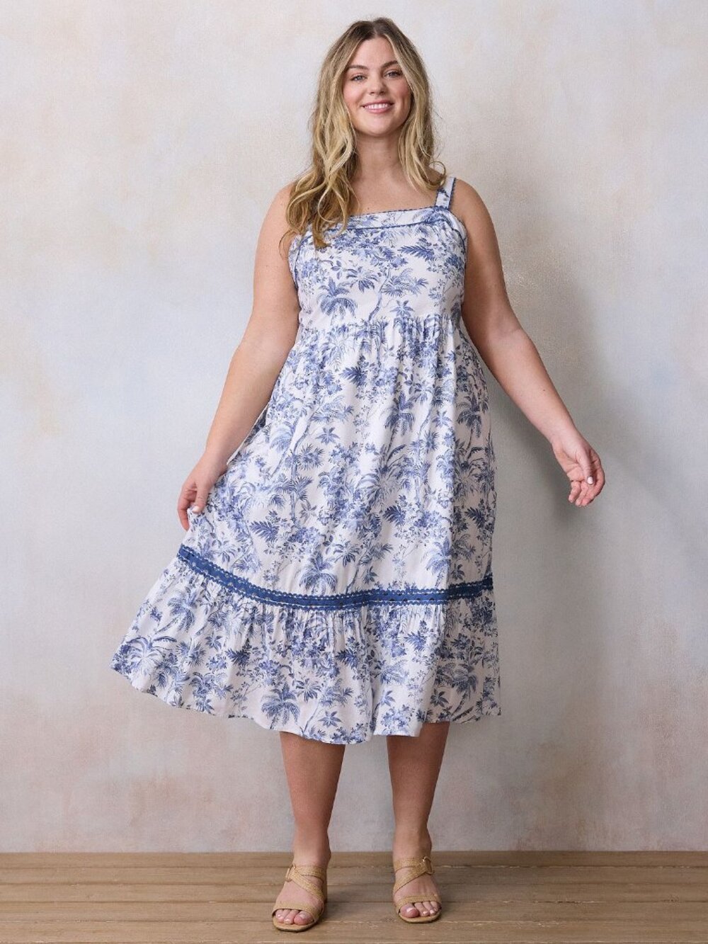 Lauren Conrad Strap Cotton Dress Sundress 3X